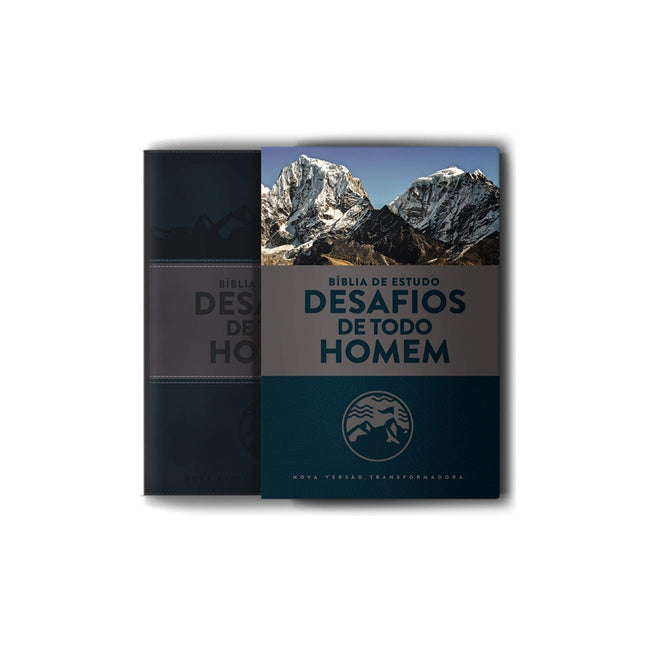 Bíblia Sagrada de Estudo Desafios de Todo Homem | NVT | Azul
