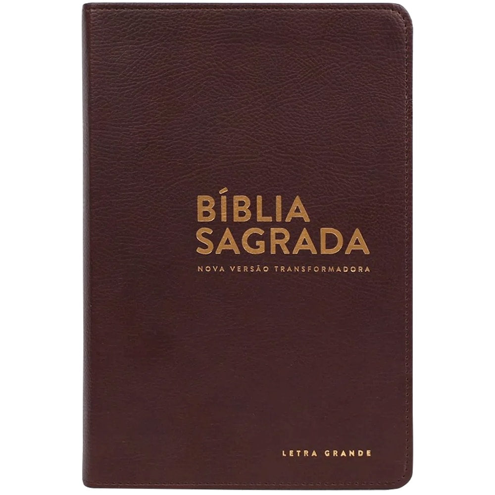 Bíblia Sagrada | NVT Letra Grande | Marrom Luxo