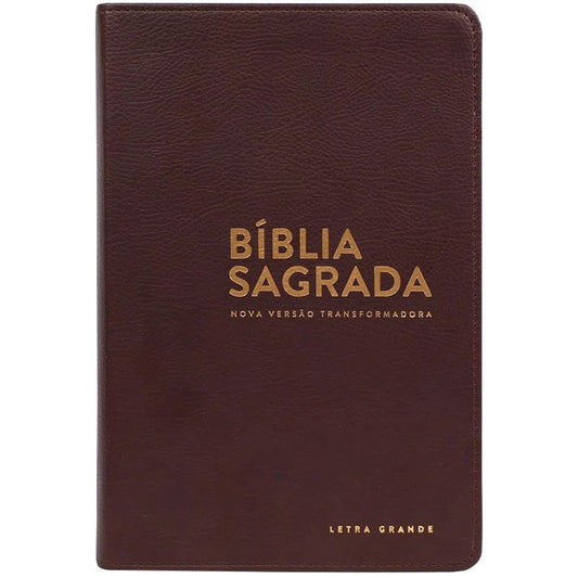 Bíblia Sagrada | NVT Letra Grande | Marrom Luxo