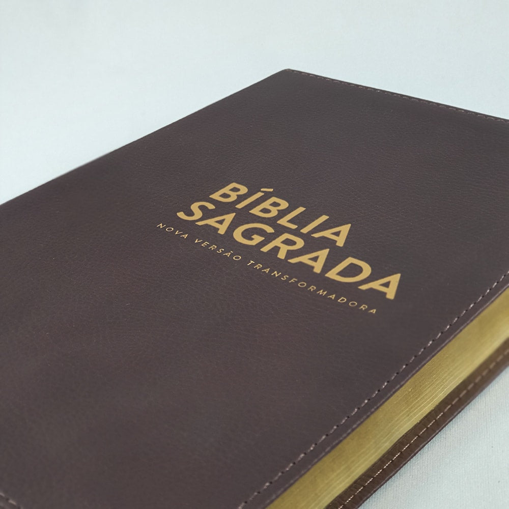 Bíblia Sagrada | NVT Letra Normal | Marrom / Luxo
