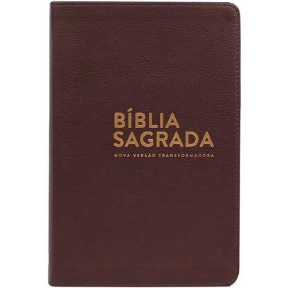 Bíblia Sagrada | NVT Letra Normal | Marrom / Luxo