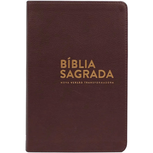 Bíblia Sagrada | NVT Letra Normal | Marrom / Luxo