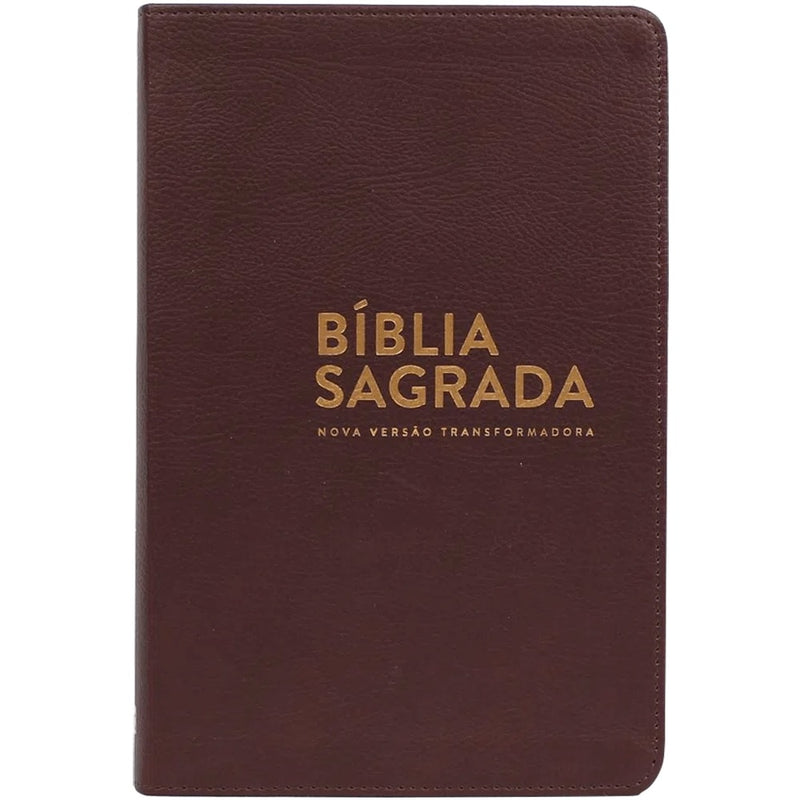 Bíblia Sagrada | NVT Letra Normal | Marrom / Luxo