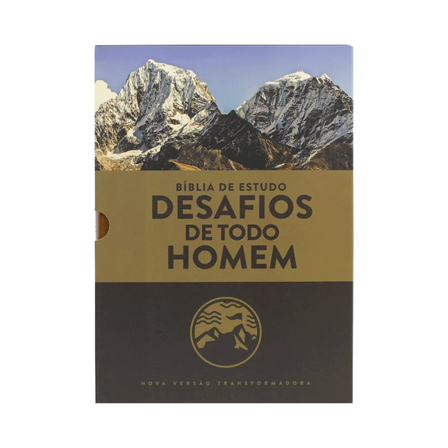 Bíblia Sagrada de Estudo Desafios de Todo Homem | NVT | Marrom