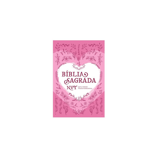 Bíblia Sagrada | NVT | Coração Rosa | Capa Dura