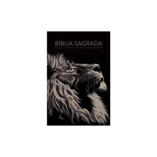 Bíblia Sagrada Lion Head | NVT Letra Grande | Capa Soft Touch Leão