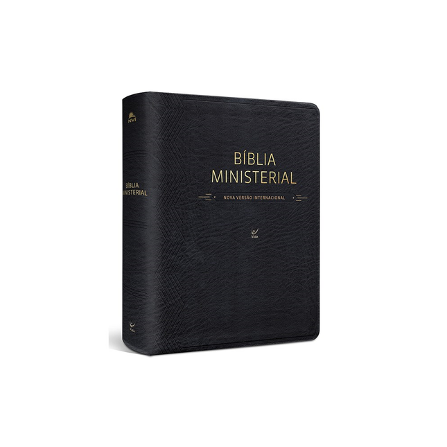Bíblia Ministerial | NVI Letra Normal | Capa PU Preta