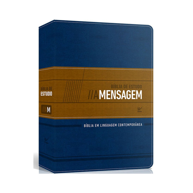 Bíblia A Mensagem de Estudo | Letra Normal | Azul