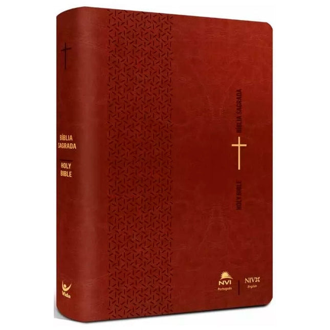 Bíblia Sagrada - Holy Bible | Português e Inglês | NVI/NIV | Marrom
