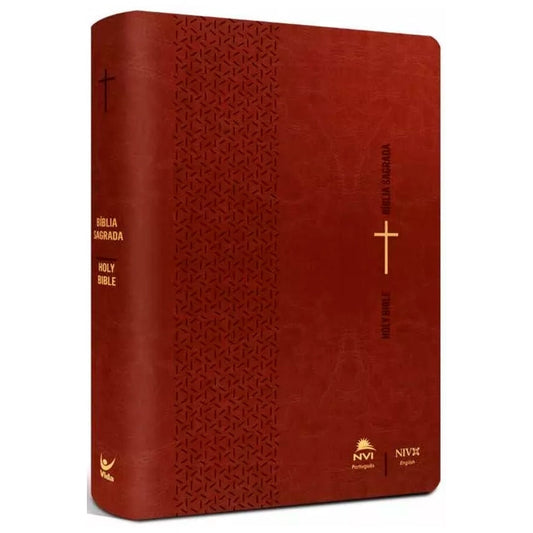 Bíblia Sagrada - Holy Bible | Português e Inglês | NVI/NIV | Marrom