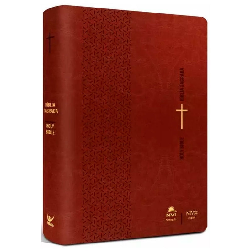 Bíblia Sagrada - Holy Bible | Português e Inglês | NVI/NIV | Marrom