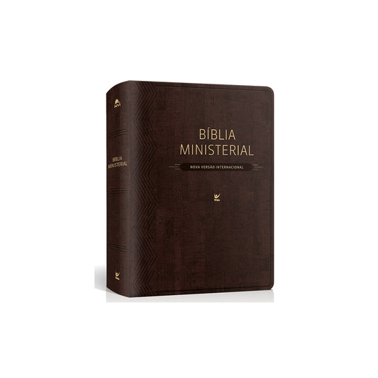 Bíblia Ministerial | NVI Letra Normal | Capa Marrom