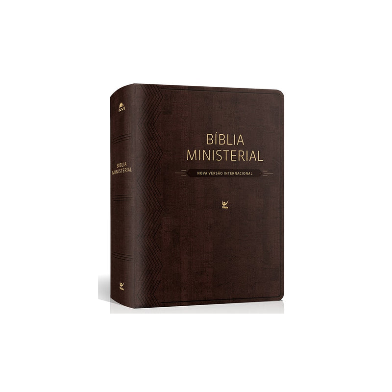 Bíblia Ministerial | NVI Letra Normal | Capa Marrom
