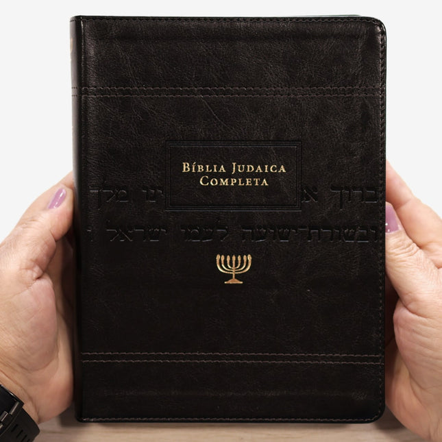 Bíblia Judaica Completa | Letra Normal | Capa Luxo Preta