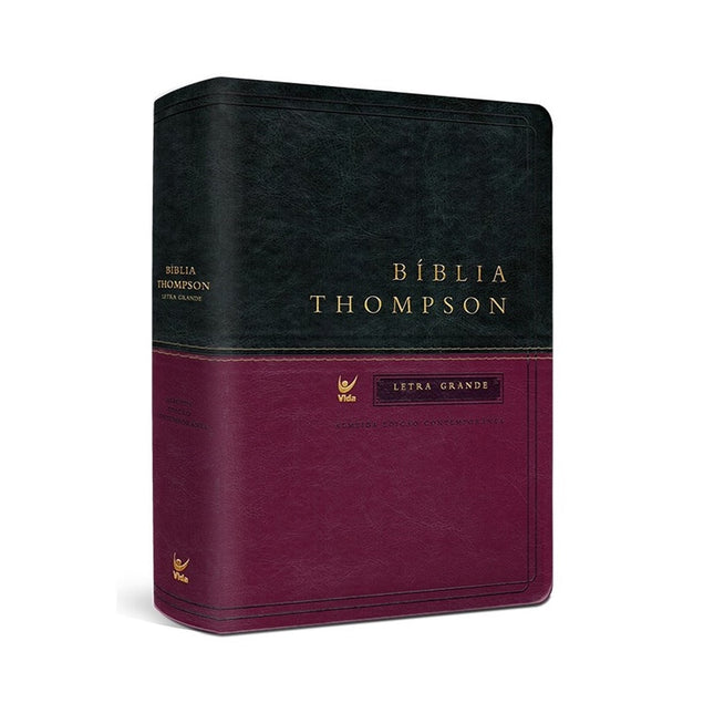 Bíblia de Estudo Thompson | AEC Letra Grande | Verde e Vinho | s/ índice