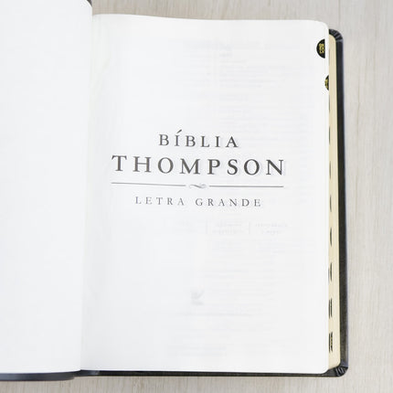 Bíblia Thompson | Letra Grande | Capa Luxo Preta C/ índice