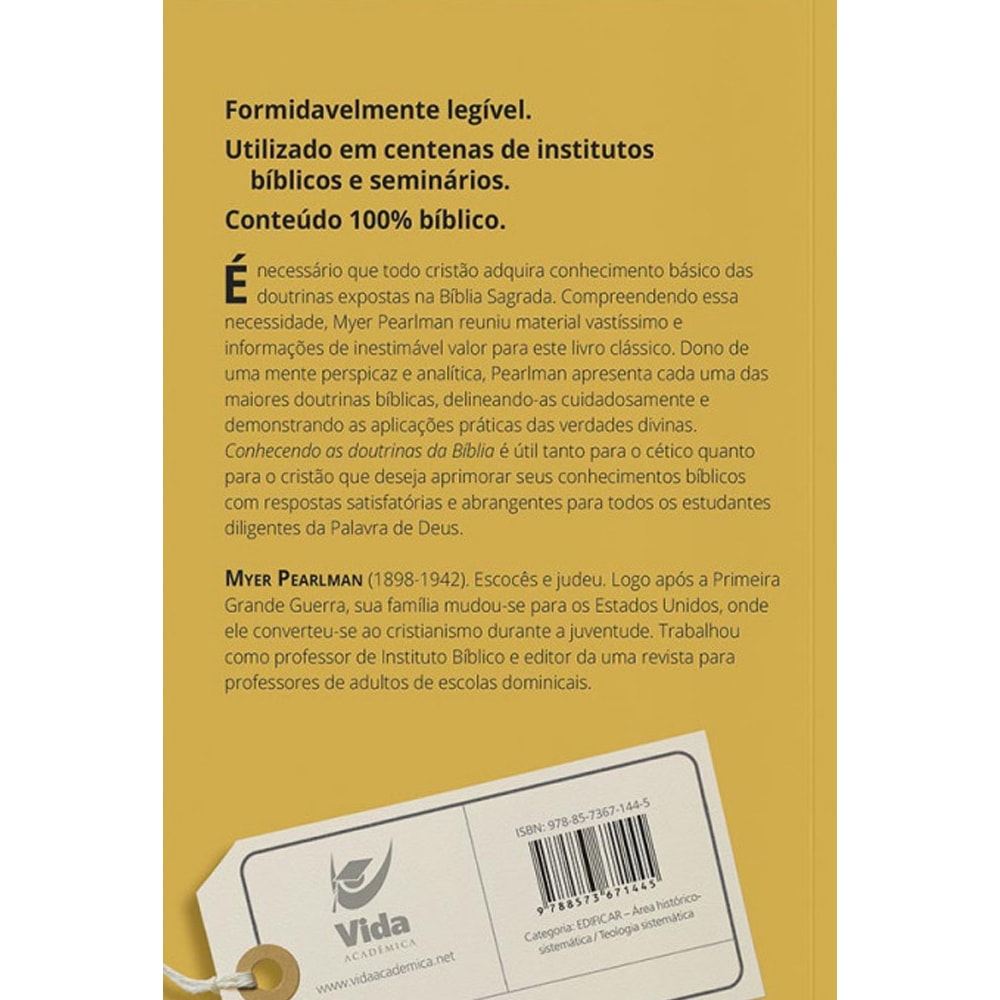 Conhecendo as doutrinas da Bíblia | Myer Pearlman