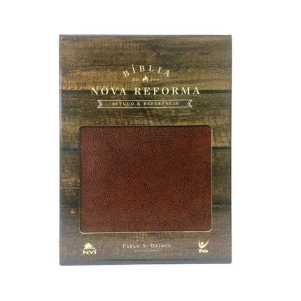 Bíblia Nova Reforma | NVI | Letra Normal | Capa Couro Ecológico