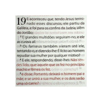 Bíblia King James Fiel 1611 | BKJ | Letra Normal | Luxo Marrom Concordância e Pilcrows