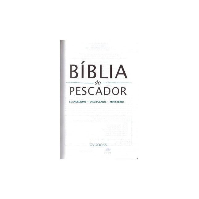 Bíblia do Pescador | Letra Grande | NVI | Capa Verde