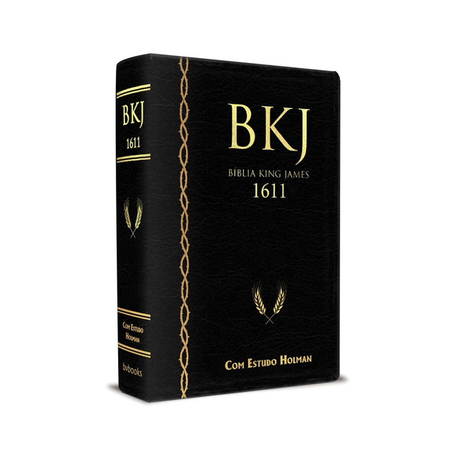 Bíblia Sagrada King James Fiel com Estudo Holman | Letra Normal | Preta