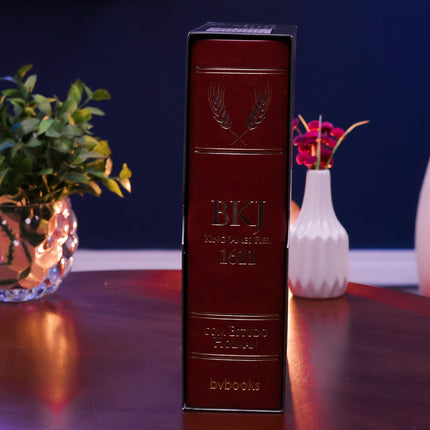 Bíblia King James 1611 Com Estudo Holman BKJ Preta e Marrom