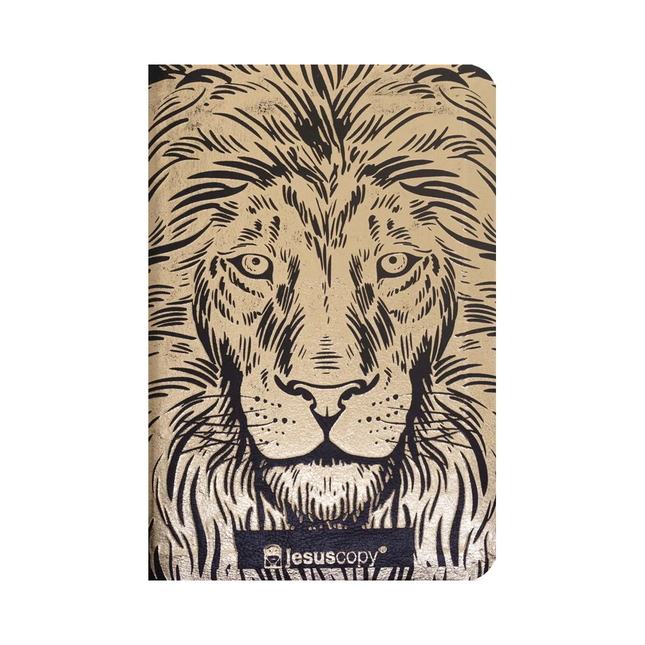 Bíblia Leão Dourado Jesus Copy | NVI | Letra Normal |  Capa Luxo