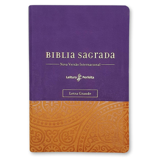 Bíblia Sagrada NVI - Leitura Perfeita | Letra Grande | c/ Espaço para Anotações | Roxa