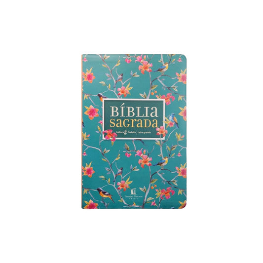 Bíblia Sagrada - Leitura Perfeita | Letra Grande | NVI | Capa Flores