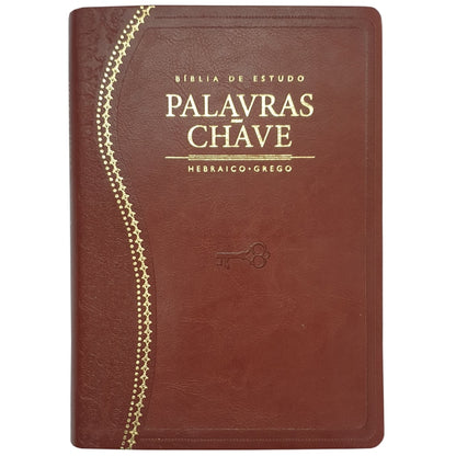 Bíblia de Estudo Palavras Chave | Letra Normal | ARC | Marrom