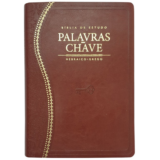 Bíblia de Estudo Palavras Chave | Letra Normal | ARC | Marrom