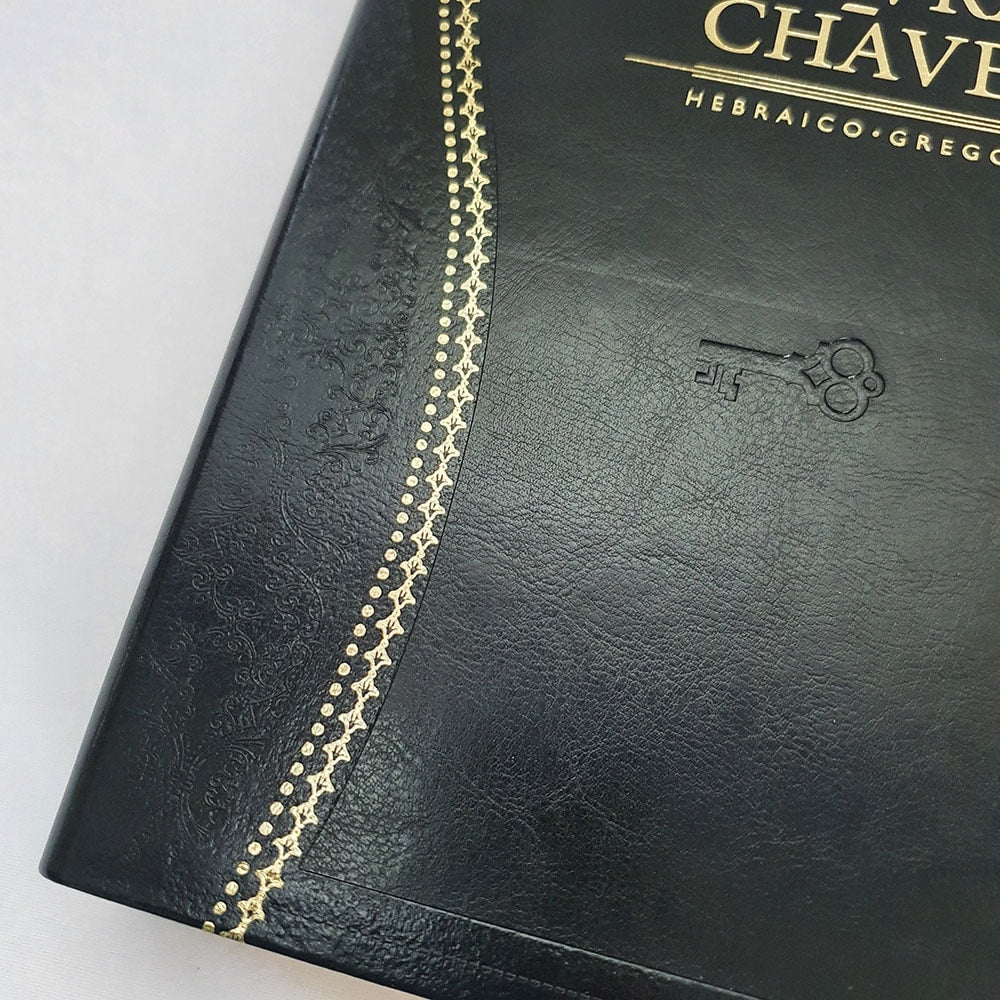 Bíblia de Estudo Palavras Chave | Letra Normal | ARC | Preto e Dourado