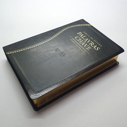 Bíblia de Estudo Palavras Chave | Letra Normal | ARC | Preto e Dourado