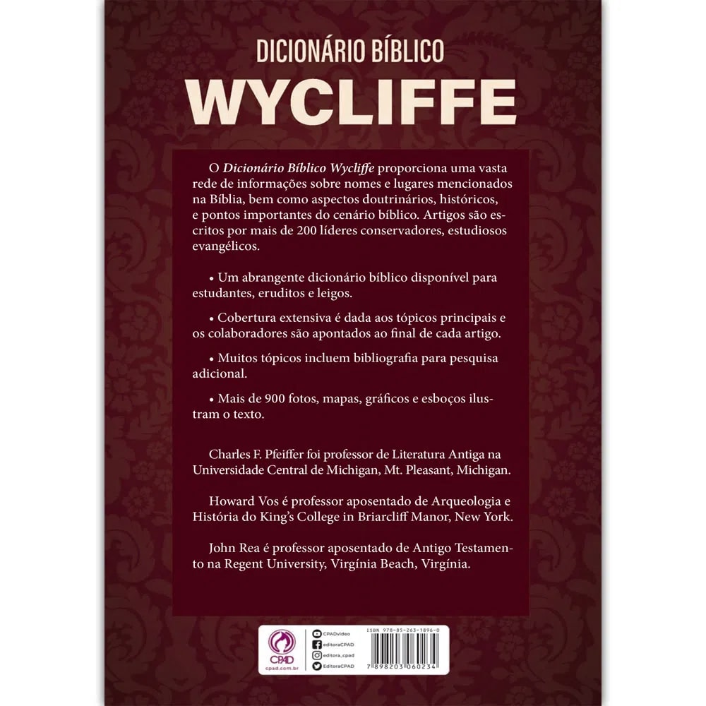 Dicionário Bíblico Wycliffe | Charles F Pfeiffer
