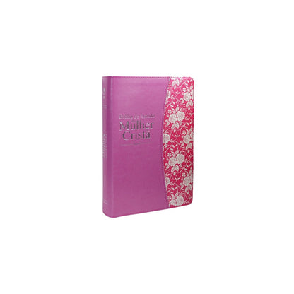 Bíblia de Estudo da Mulher Cristã | Letra Normal | ARC | Couro Rosa