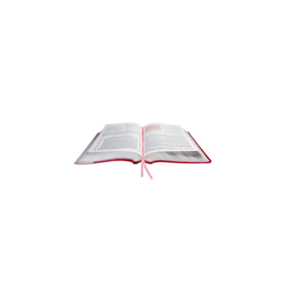 Bíblia de Estudo da Mulher Cristã | Letra Normal | ARC | Couro Pink