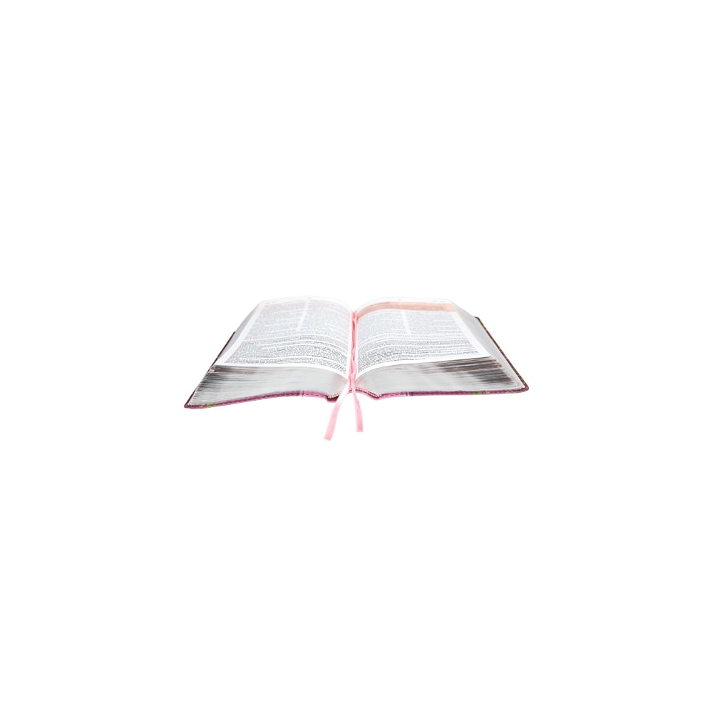 Bíblia de Estudo da Mulher Cristã com Harpa | Letra Normal | ARC | Pink