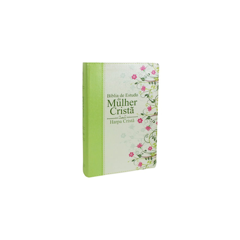Bíblia de Estudo da Mulher Cristã com Harpa | Letra Normal | ARC | Verde