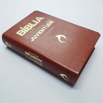 A Bíblia De Estudo Pentecostal Para Juventude | Marrom Luxo