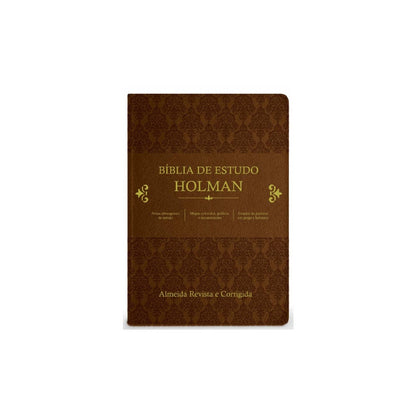 Bíblia de Estudo Holman | ARC | Capa Marrom Luxo