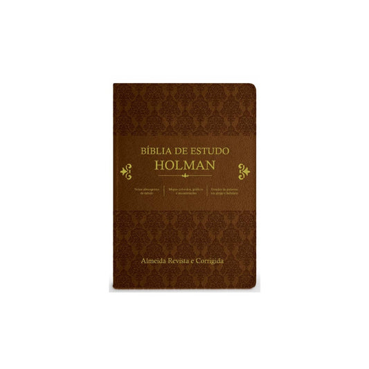 Bíblia de Estudo Holman | ARC | Capa Marrom Luxo