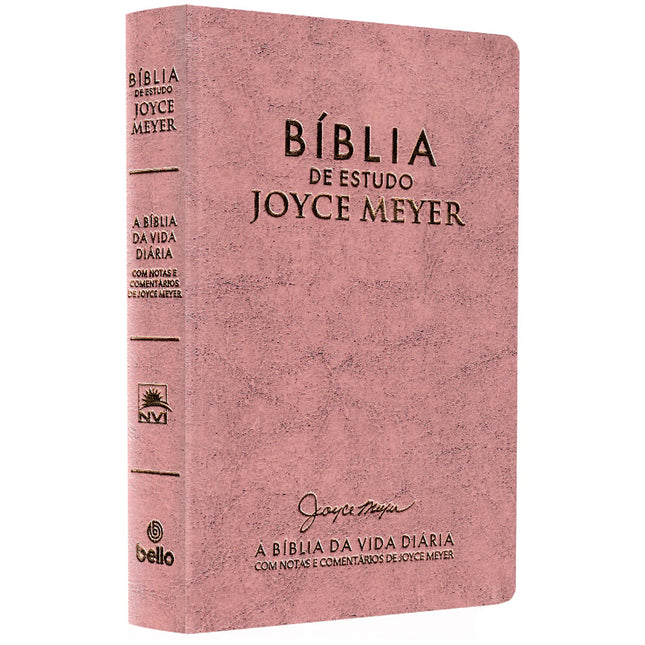 Bíblia De Estudo Joyce Meyer | NVI | Letra Média | Capa Rosa