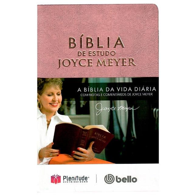 Bíblia De Estudo Joyce Meyer | NVI | Letra Média | Capa Rosa