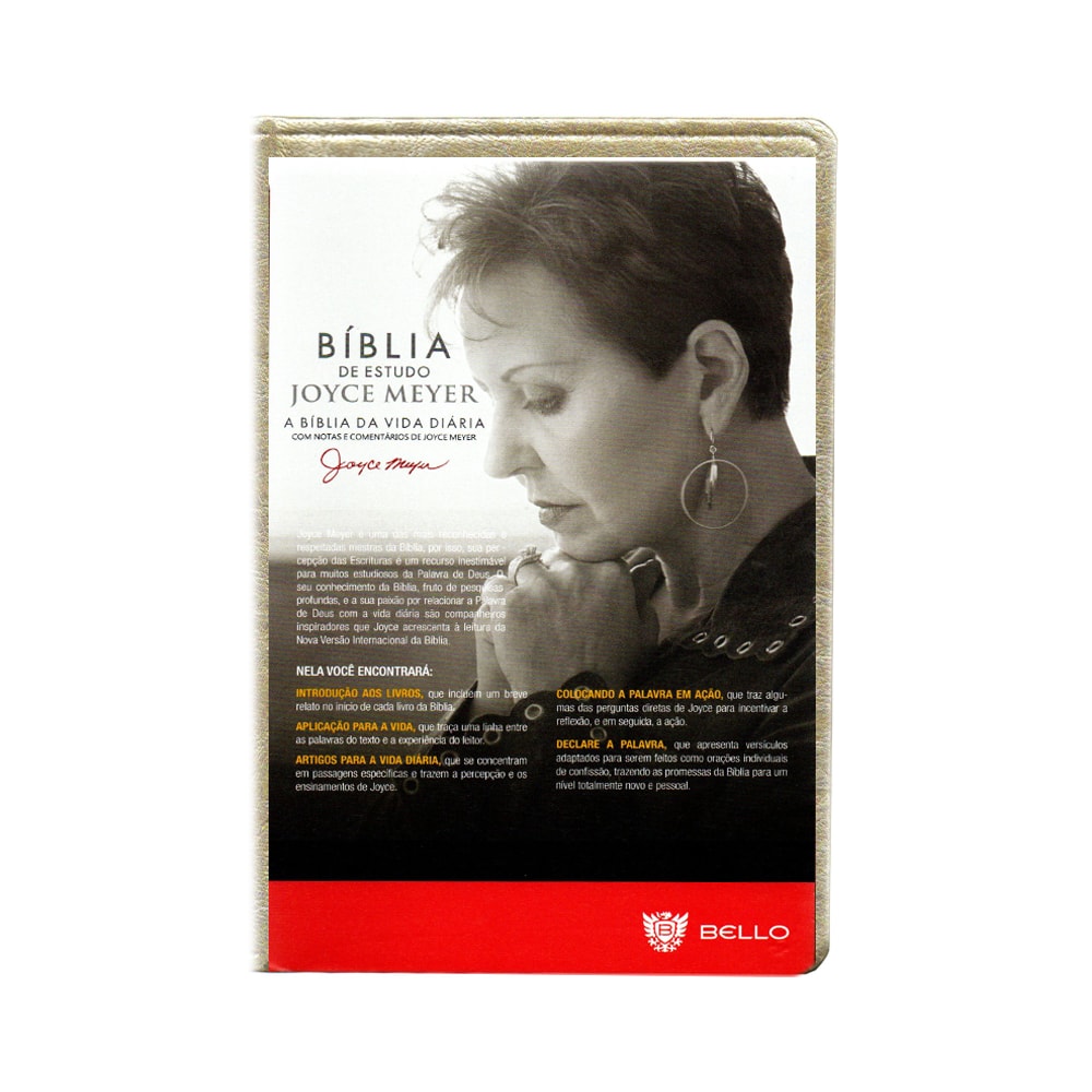 Bíblia De Estudo Joyce Meyer | NVI | Letra Média | Capa Dourada