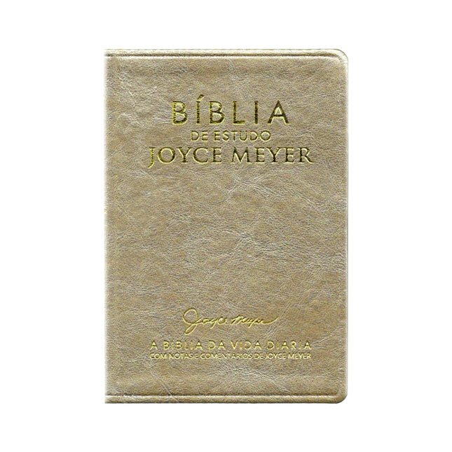 Bíblia De Estudo Joyce Meyer | NVI | Letra Média | Capa Dourada