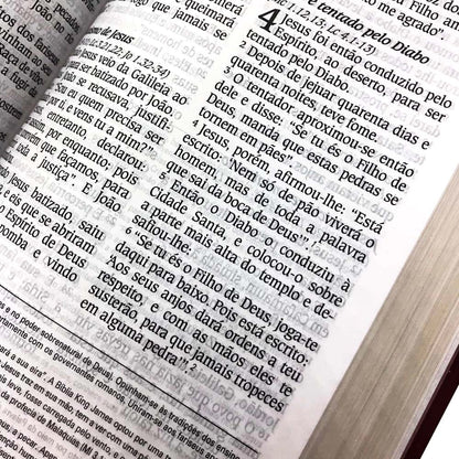 Bíblia de Estudo King James | KJA Letra Grande | Vinho