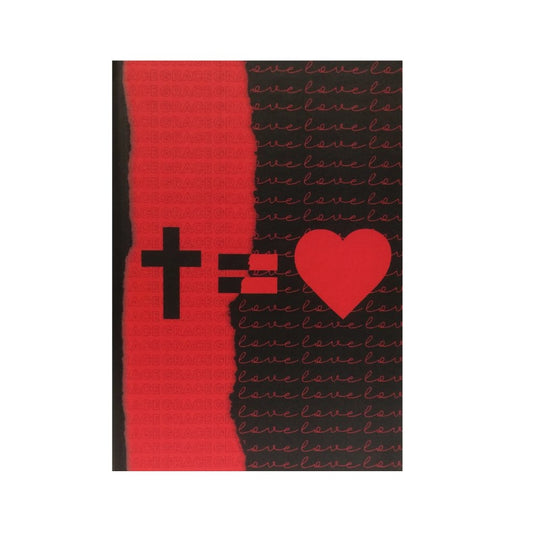 Bíblia Sagrada | Letra Normal | NAA | Cruz Grace Love Vermelho e Preto