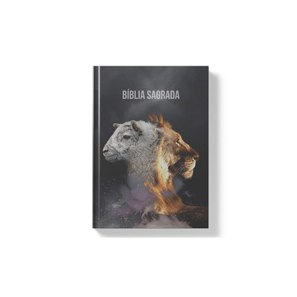 Bíblia Sagrada Cordeiro e Leão | NAA Letra Normal | Capa Dura