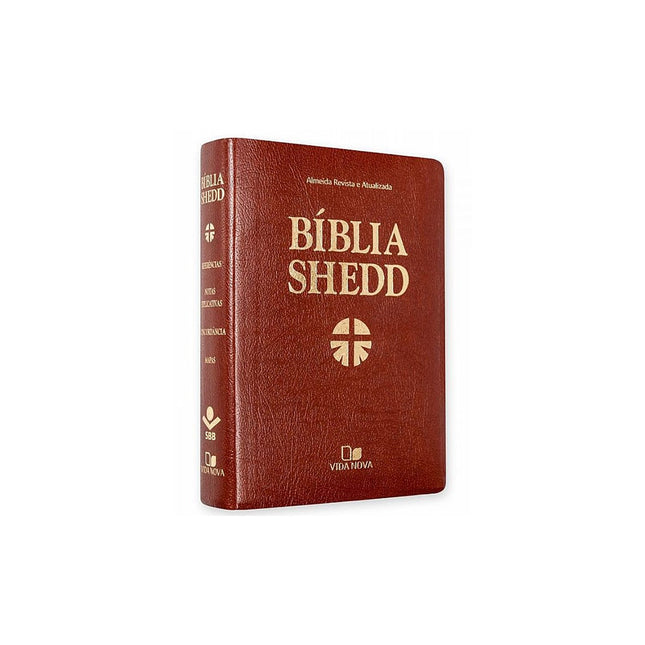 Bíblia Shedd | ARA | Letra Normal | Capa Corvetex Marrom