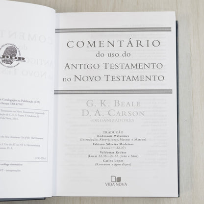 Comentário do uso do Antigo Testamento no Novo Testamento | G K Beale e D A Carson